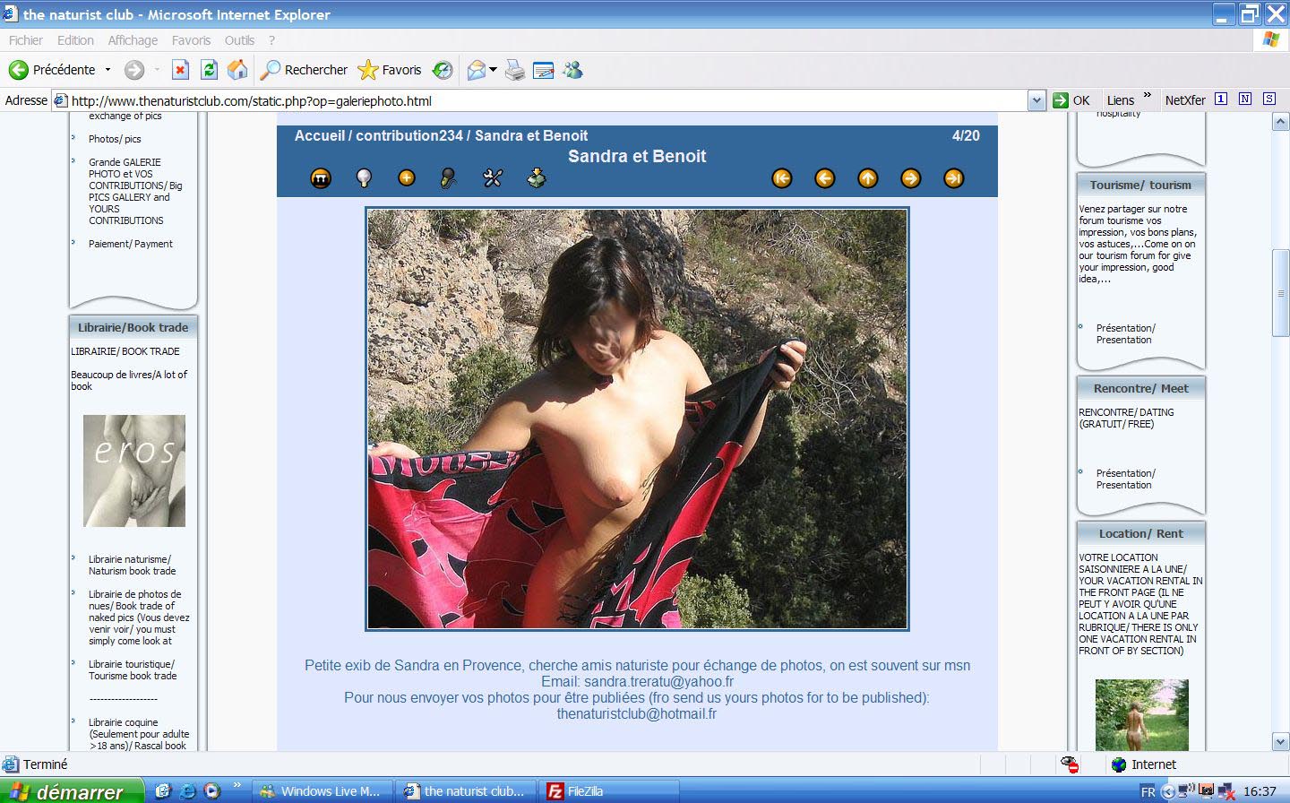 photo libertine naturiste